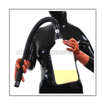 Inhalator-set SMELL-TWO-M silent-mode with breathing-reduction-adaptor, 2 litre aroma-container and flexible medical-tube with 22mm-port